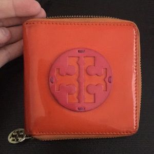 Orange and pink wallet
